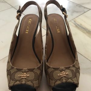 Coach Wedges/Sandals size 8.5